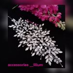 ریسه شینیون فول نگین باشکوفه های مرواریدی | JCHK-6902