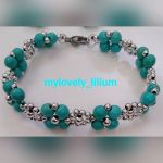 دستبند و گوشواره فیروزه | JCHK-6908