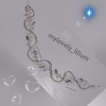 ریسه شینیون مو دوقلو نگینی | JCHK-6911