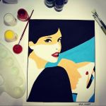 طرح مینیمال دختر تاریکی | JCHK-4240