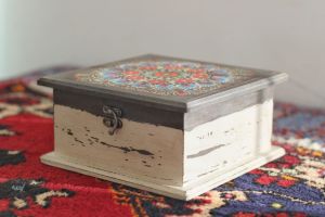 جعبه چوبی پتینه | JCHK-7023