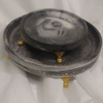 ست سه تایی سینی سنگی پایه دار | JCHK-7190