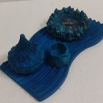 سینی و استند دکوراتیو موج | JCHK-7193