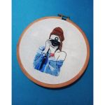 دیوار کوب گلدوزی شده طرح عکاسی | JCHK-3954