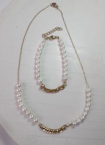 نیم ست مرواریدی | JCHK-7391