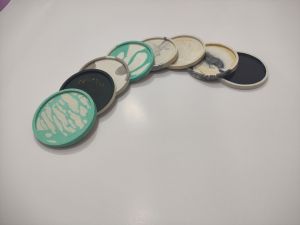 زیر لیوانی دایره سنگ مصنوعی  | JCHK-7377