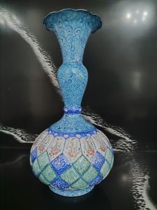 گلدان مینا کاری  | JCHK-7322