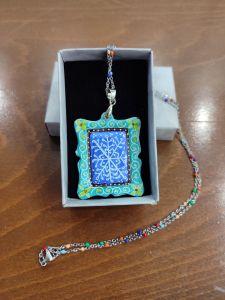 گردنبند مینا کاری شده  | JCHK-7327