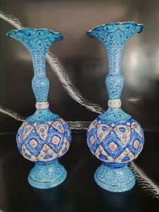 گلدان مینا کاری شده  | JCHK-7348