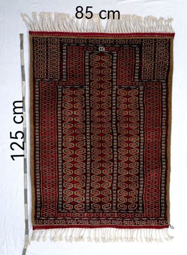 قالیچه (سجاده) دستباف، هنر زنان ترکمن صحرا | JCHK-7397