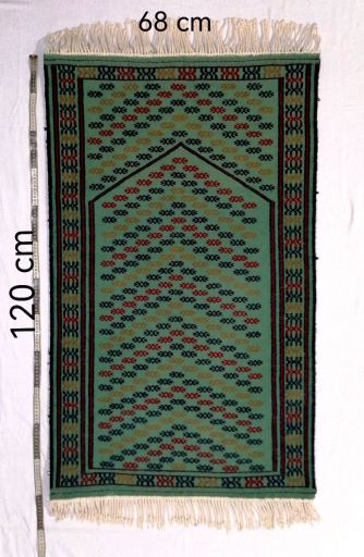 قالیچه (سجاده) دستباف، هنر زنان ترکمن صحرا | JCHK-7398