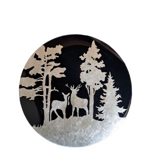 بشقاب ویترای جنگل شب | JCHK-7414