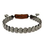 دستبند حدید دودی طرح فلش | JCHK-7423