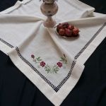 رومیزی زیبای ژوردوزی و شماره دوزی شده  | JCHK-7463