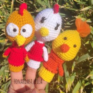 ست عروسک _انگشتی _خانواده مرغی | JCHK-7545