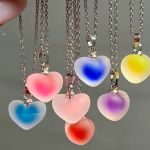 گردنبند قلب یخی  | JCHK-7686