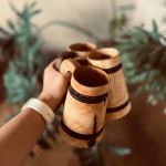 جوله ماگ چوبی با ظرفیت 600سی سی | JCHK-7831