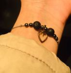 دستبند با مرواردید مشکی| JCHK-3432