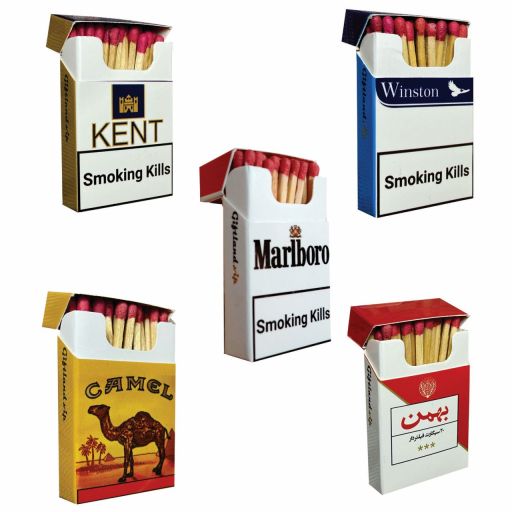 کبریت مدل پاکت تنباکو بسته ۵ عددی | JCHK-7986