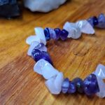 دستیند امیتیست و کوارتز رز | JCHK-8042