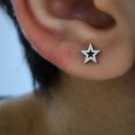 گوشواره ستاره ای مینیمال | JCHK-8046