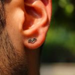 پیرسینگ میخی نقره خفاش | JCHK-8244