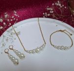 ست استیل مروارید سنگی | JCHK-11935