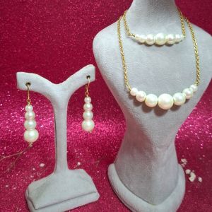 ست استیل مروارید سنگی | JCHK-11935