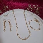 ست استیل زنجیر مرواریدی  | JCHK-11936