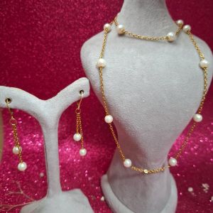 ست استیل زنجیر مرواریدی  | JCHK-11936