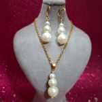 نیم ست استیل مروارید سه تایی | JCHK-11938