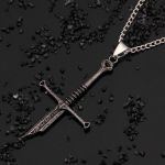 گردنبند شمشیر شکسته نارسیل  | JCHK-8414