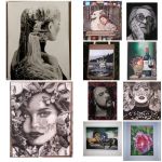 نقاشی سیاه قلم وپاستل