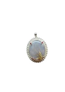 آویز گردنبند نقره و نگین عقیق رتایل سوسنی کدN6639 | JCHK-8537 آویز گردنبند نقره و نگین عقیق رتایل سوسنی کدN6639 | JCHK-8537
