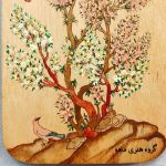 قاب آینه چوبی نقاشی‌شده با دست | JCHK-8609