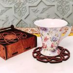 زیر لیوانی چوبی  | JCHK-8633