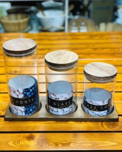 بانکه شیشه و چوب آشپزخانه | JCHK-709