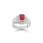 انگشتر مردانه یاقوت حجت | JCHK-8693