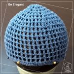 کلاه قلاب بافی توری و مروارید دوزی | JCHK-8771