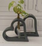 گلجا قلبی 16سانت همراه با شیشه | JCHK-11178