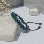 دستبند کریستال چرم | JCHK-11330