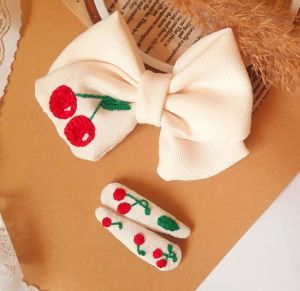 ست گلسر و پاپیون گلدوزی‌شده | JCHK-5220