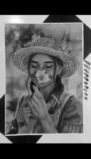 سفارش نقاشی سیاه قلم چهره  | JCHK-8942