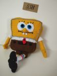 عروسک بافتنی باب اسفنجی  | JCHK-9036