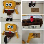 عروسک بافتنی باب اسفنجی  | JCHK-9036