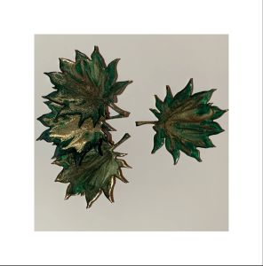 زیرلیوانی طرح برگ رزین | JCHK-2879