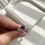 انگشتر قلبی جواهردار | JCHK-9490