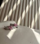 انگشتر قلبی جواهردار | JCHK-9490