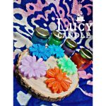 شمع بابونه رو آبی | JCHK-9325