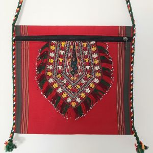 کیف سنتی با نقش سوزن دوزی ترکمن | JCHK-12532